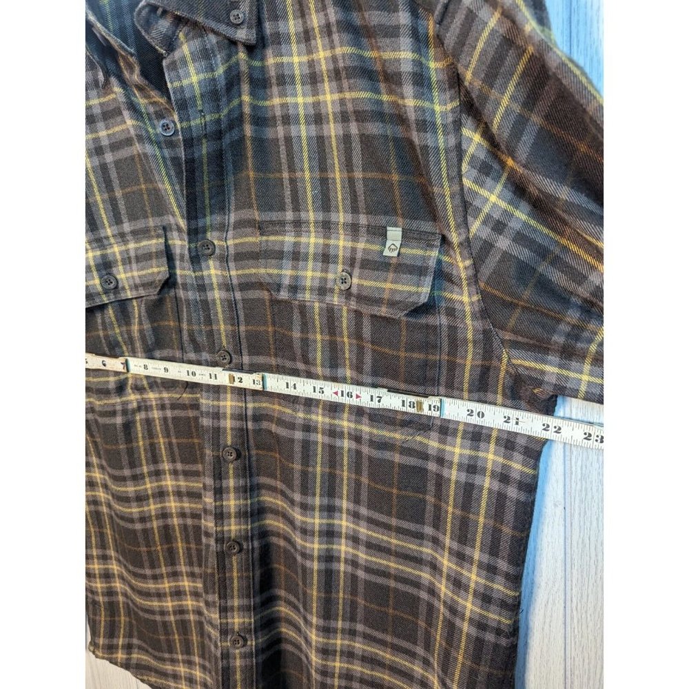 Wolverine Mens Plaid Flannel Long Sleeve Cotton Casual Button Up Shirt Medium - Picture 5 of 7